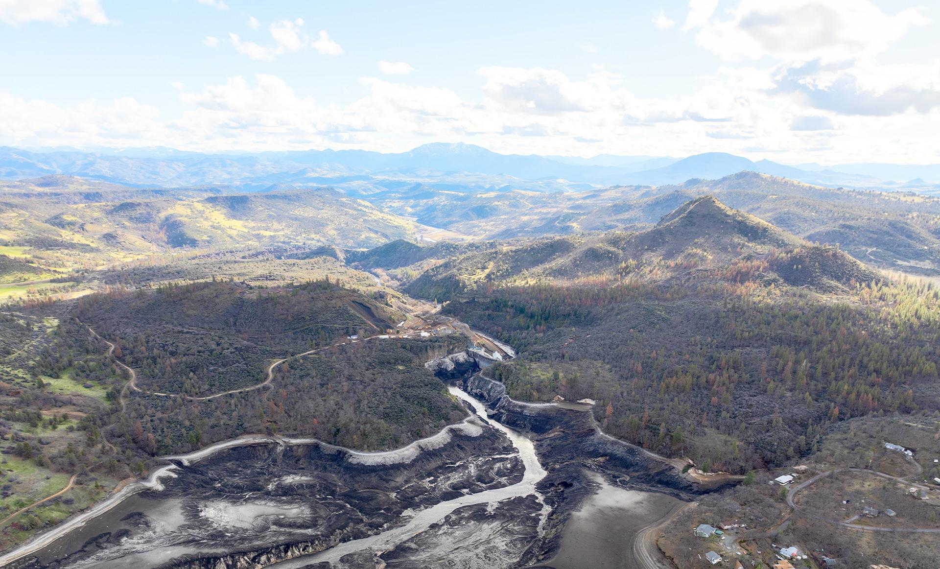 A view of the Klamath River and surrounding area.